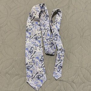 Polo by Ralph Lauren Navy and Cream Paisley Tie
